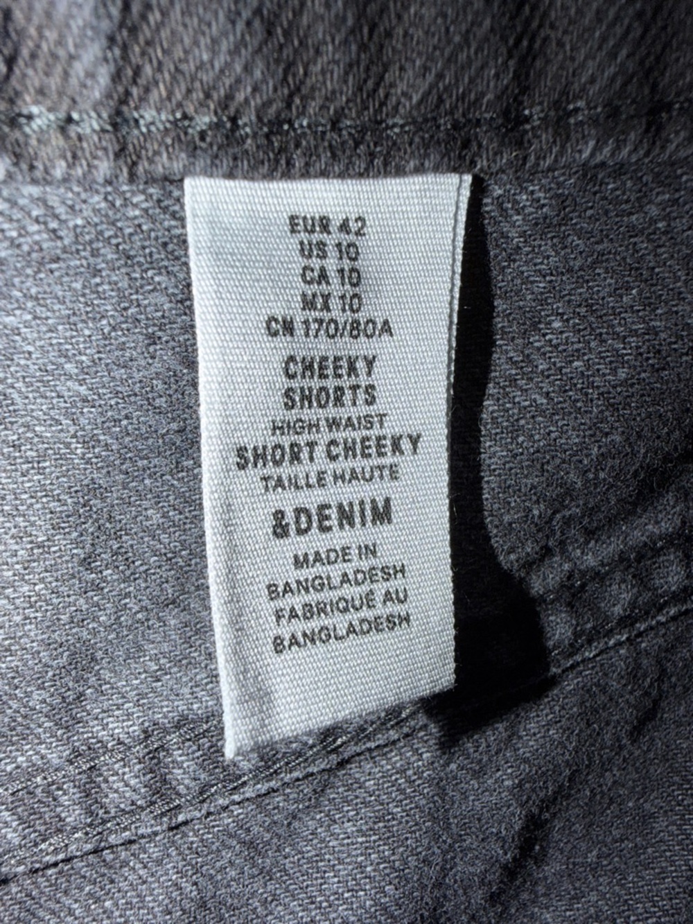 Classic Black Frayed Denim Jean Shorts for Women - Picture 4 of 7